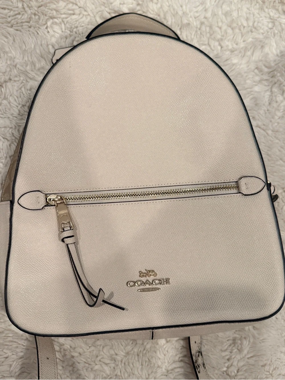 Coach Jordyn Leather Backpack with Gold Hardware